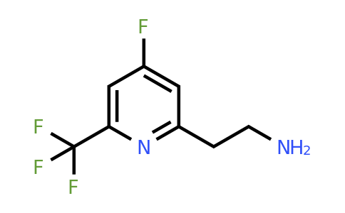 CAS 1393543-34-4 | 2-[4-Fluoro-6-(trifluoromethyl)pyridin-2-YL]ethanamine