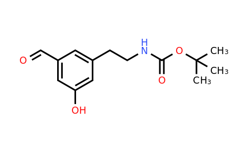 CAS 1393543-35-5 | Tert-butyl 2-(3-formyl-5-hydroxyphenyl)ethylcarbamate