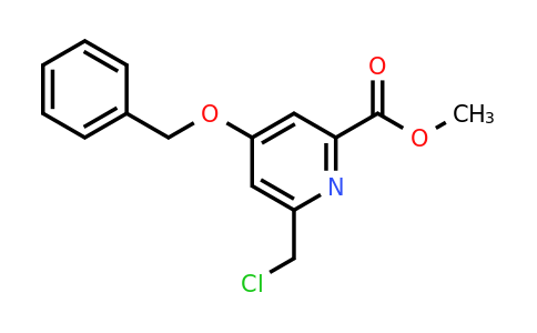 CAS 1393543-42-4 | Methyl 4-(benzyloxy)-6-(chloromethyl)pyridine-2-carboxylate