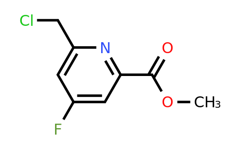 CAS 1393543-52-6 | Methyl 6-(chloromethyl)-4-fluoropyridine-2-carboxylate