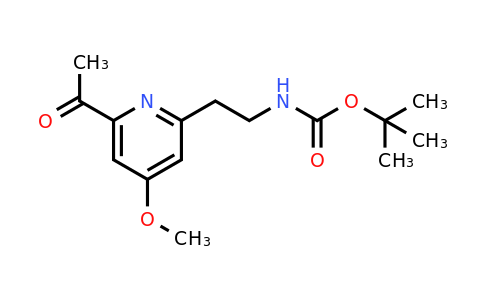 CAS 1393543-59-3 | Tert-butyl 2-(6-acetyl-4-methoxypyridin-2-YL)ethylcarbamate