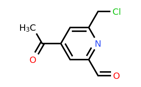 CAS 1393543-62-8 | 4-Acetyl-6-(chloromethyl)pyridine-2-carbaldehyde