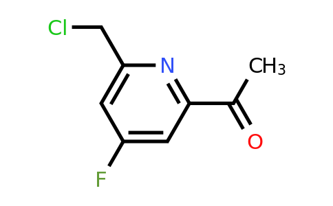 CAS 1393543-66-2 | 1-[6-(Chloromethyl)-4-fluoropyridin-2-YL]ethanone