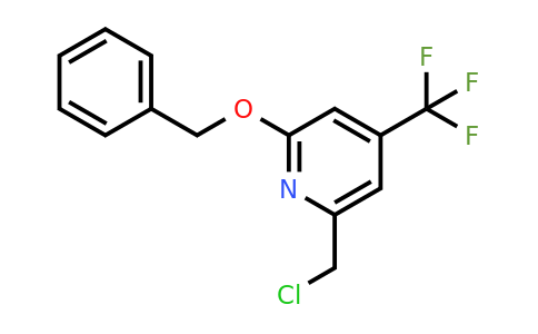 CAS 1393543-69-5 | 2-(Benzyloxy)-6-(chloromethyl)-4-(trifluoromethyl)pyridine