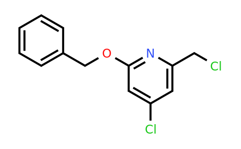 CAS 1393543-71-9 | 2-(Benzyloxy)-4-chloro-6-(chloromethyl)pyridine