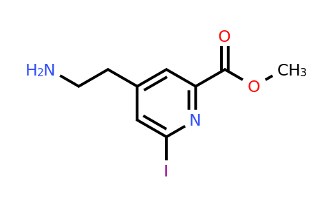 CAS 1393543-78-6 | Methyl 4-(2-aminoethyl)-6-iodopyridine-2-carboxylate