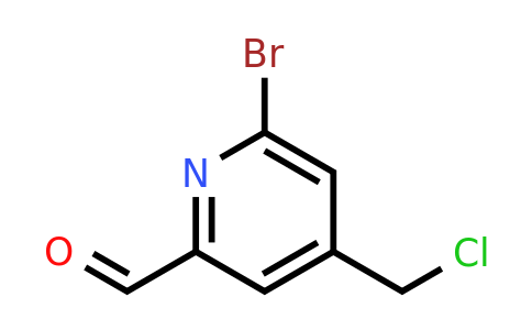 CAS 1393543-83-3 | 6-Bromo-4-(chloromethyl)pyridine-2-carbaldehyde