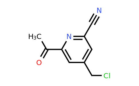 CAS 1393543-90-2 | 6-Acetyl-4-(chloromethyl)pyridine-2-carbonitrile