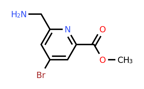 CAS 1393543-97-9 | Methyl 6-(aminomethyl)-4-bromopyridine-2-carboxylate