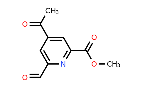 CAS 1393543-99-1 | Methyl 4-acetyl-6-formylpyridine-2-carboxylate
