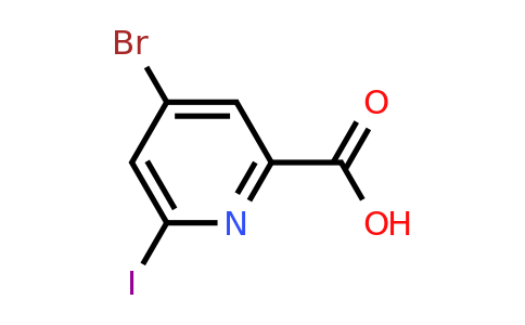 CAS 1393544-36-9 | 4-Bromo-6-iodopyridine-2-carboxylic acid