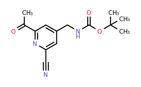 CAS 1393544-37-0 | Tert-butyl (2-acetyl-6-cyanopyridin-4-YL)methylcarbamate