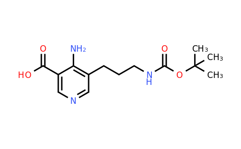 CAS 1393544-42-7 | 4-Amino-5-[3-[(tert-butoxycarbonyl)amino]propyl]nicotinic acid