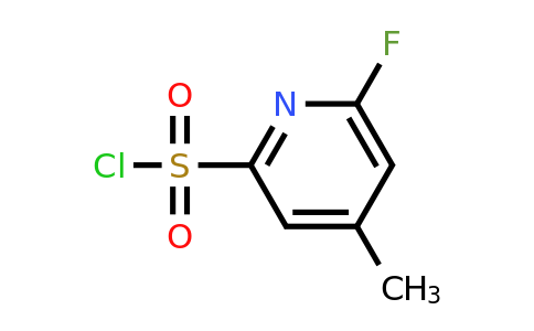 CAS 1393544-65-4 | 6-Fluoro-4-methylpyridine-2-sulfonyl chloride