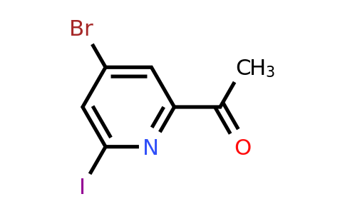 CAS 1393544-68-7 | 1-(4-Bromo-6-iodopyridin-2-YL)ethanone