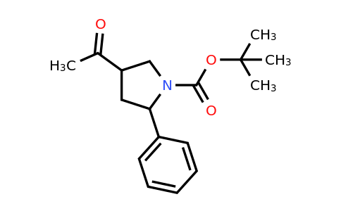 CAS 1393544-76-7 | Tert-butyl 4-acetyl-2-phenylpyrrolidine-1-carboxylate