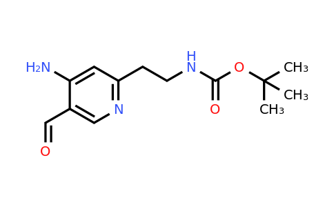 CAS 1393544-90-5 | Tert-butyl 2-(4-amino-5-formylpyridin-2-YL)ethylcarbamate