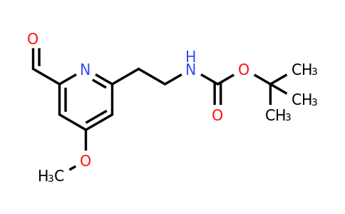 CAS 1393544-94-9 | Tert-butyl 2-(6-formyl-4-methoxypyridin-2-YL)ethylcarbamate