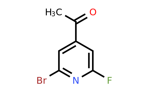 CAS 1393545-00-0 | 1-(2-Bromo-6-fluoropyridin-4-YL)ethanone