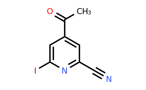 CAS 1393545-22-6 | 4-Acetyl-6-iodopyridine-2-carbonitrile