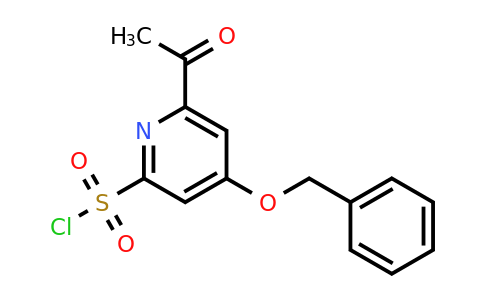 CAS 1393545-24-8 | 6-Acetyl-4-(benzyloxy)pyridine-2-sulfonyl chloride