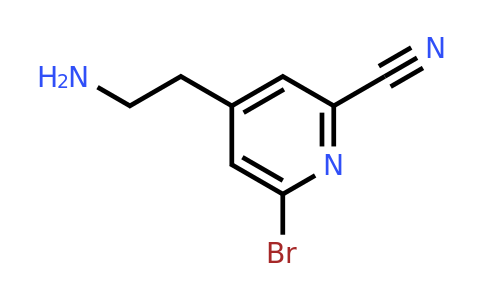 CAS 1393545-26-0 | 4-(2-Aminoethyl)-6-bromopyridine-2-carbonitrile
