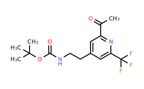 CAS 1393545-36-2 | Tert-butyl 2-[2-acetyl-6-(trifluoromethyl)pyridin-4-YL]ethylcarbamate