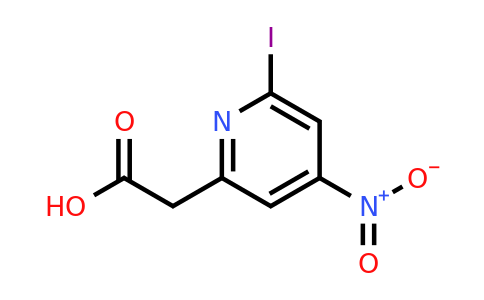 CAS 1393547-00-6 | (6-Iodo-4-nitropyridin-2-YL)acetic acid