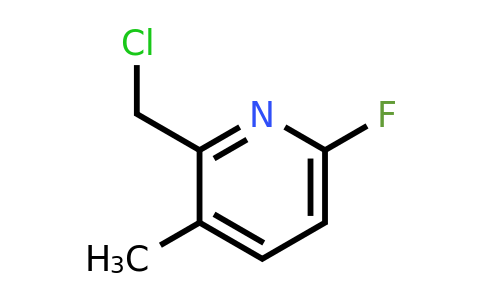 CAS 1393547-19-7 | 2-(Chloromethyl)-6-fluoro-3-methylpyridine