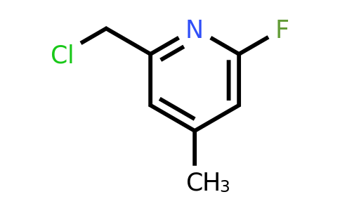 CAS 1393547-34-6 | 2-(Chloromethyl)-6-fluoro-4-methylpyridine