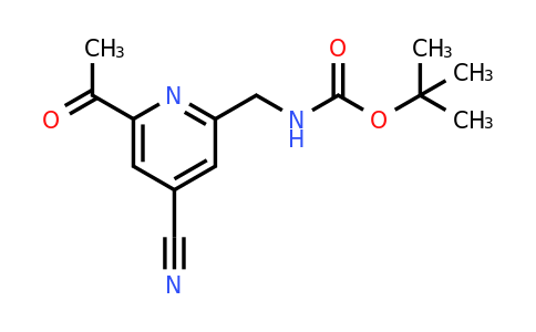 CAS 1393547-37-9 | Tert-butyl (6-acetyl-4-cyanopyridin-2-YL)methylcarbamate