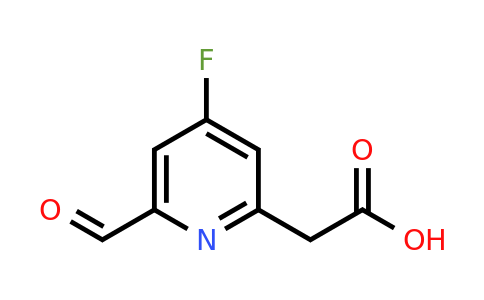 CAS 1393547-42-6 | (4-Fluoro-6-formylpyridin-2-YL)acetic acid