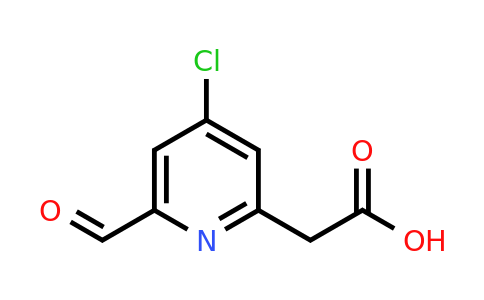 CAS 1393547-45-9 | (4-Chloro-6-formylpyridin-2-YL)acetic acid
