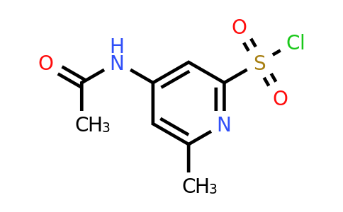 CAS 1393547-52-8 | 4-(Acetylamino)-6-methylpyridine-2-sulfonyl chloride