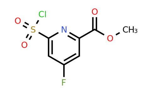 CAS 1393547-80-2 | Methyl 6-(chlorosulfonyl)-4-fluoropyridine-2-carboxylate