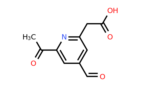 CAS 1393547-86-8 | (6-Acetyl-4-formylpyridin-2-YL)acetic acid