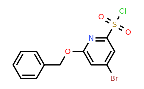 CAS 1393547-93-7 | 6-(Benzyloxy)-4-bromopyridine-2-sulfonyl chloride