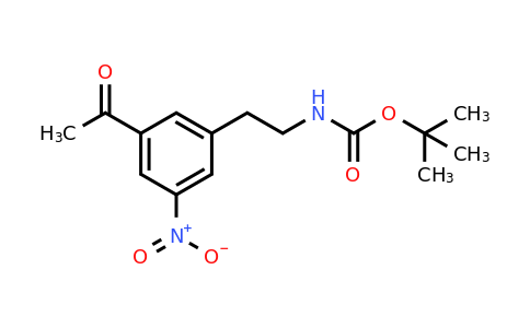 CAS 1393547-94-8 | Tert-butyl 2-(3-acetyl-5-nitrophenyl)ethylcarbamate