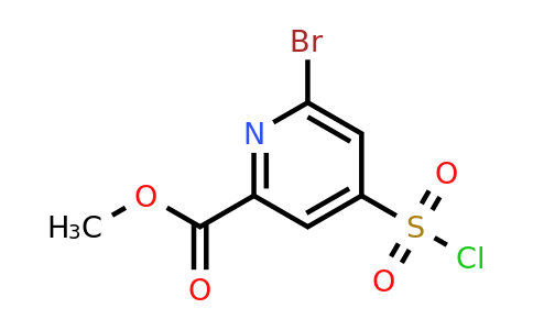 CAS 1393548-01-0 | Methyl 6-bromo-4-(chlorosulfonyl)pyridine-2-carboxylate