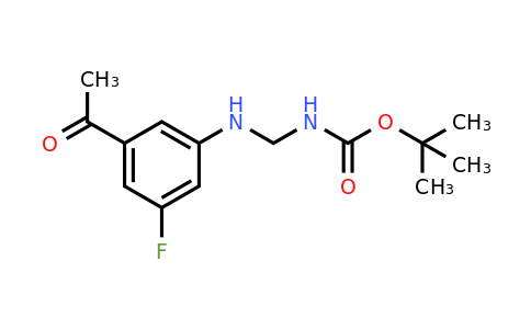 CAS 1393548-32-7 | Tert-butyl [(3-acetyl-5-fluorophenyl)amino]methylcarbamate