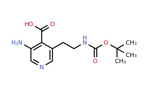 CAS 1393550-22-5 | 3-Amino-5-[2-[(tert-butoxycarbonyl)amino]ethyl]isonicotinic acid