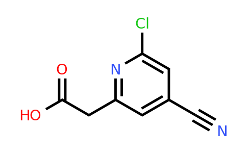 CAS 1393550-23-6 | (6-Chloro-4-cyanopyridin-2-YL)acetic acid