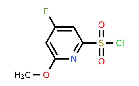 CAS 1393550-26-9 | 4-Fluoro-6-methoxypyridine-2-sulfonyl chloride