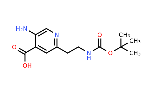 CAS 1393550-30-5 | 5-Amino-2-[2-[(tert-butoxycarbonyl)amino]ethyl]isonicotinic acid