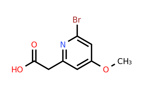 CAS 1393550-41-8 | (6-Bromo-4-methoxypyridin-2-YL)acetic acid