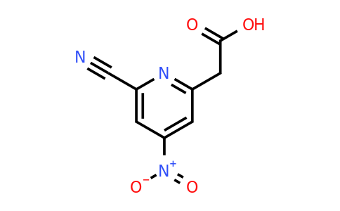 CAS 1393550-48-5 | (6-Cyano-4-nitropyridin-2-YL)acetic acid