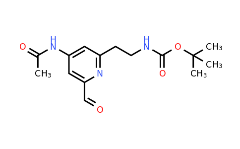 CAS 1393550-52-1 | Tert-butyl 2-[4-(acetylamino)-6-formylpyridin-2-YL]ethylcarbamate