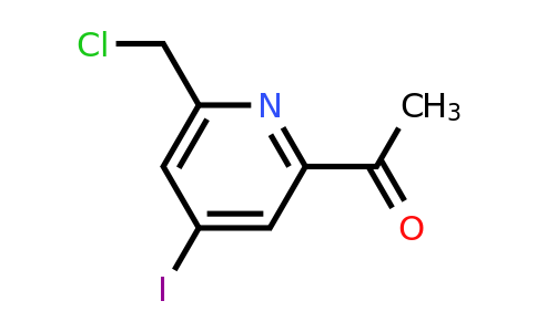 CAS 1393550-55-4 | 1-[6-(Chloromethyl)-4-iodopyridin-2-YL]ethanone