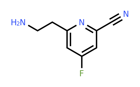 CAS 1393550-61-2 | 6-(2-Aminoethyl)-4-fluoropyridine-2-carbonitrile