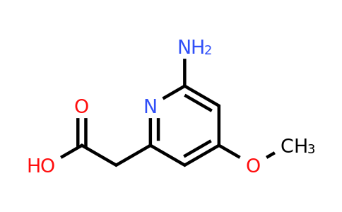CAS 1393550-70-3 | (6-Amino-4-methoxypyridin-2-YL)acetic acid